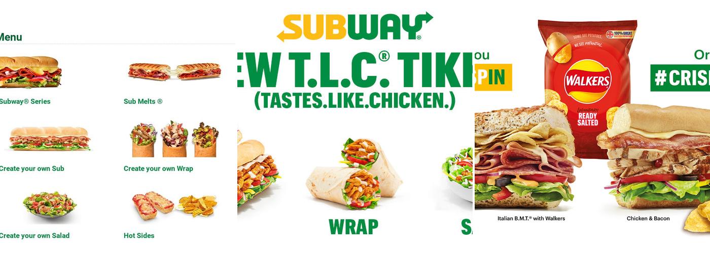 Subway Menu