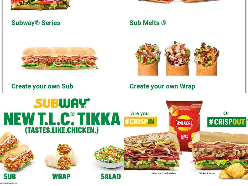 Subway Menu
