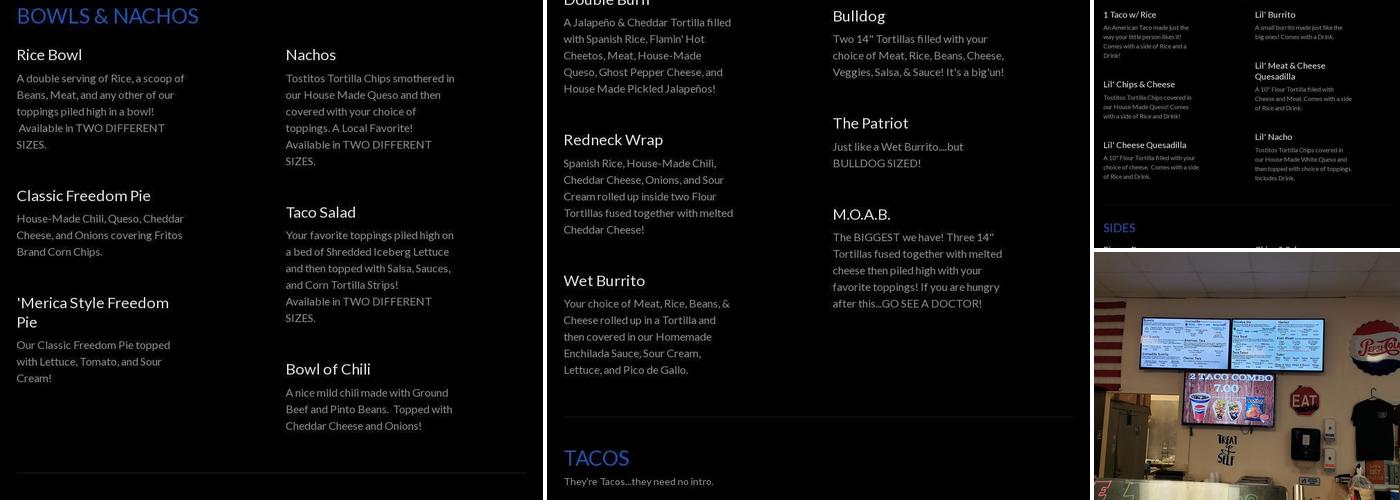 American Taco Company Menu