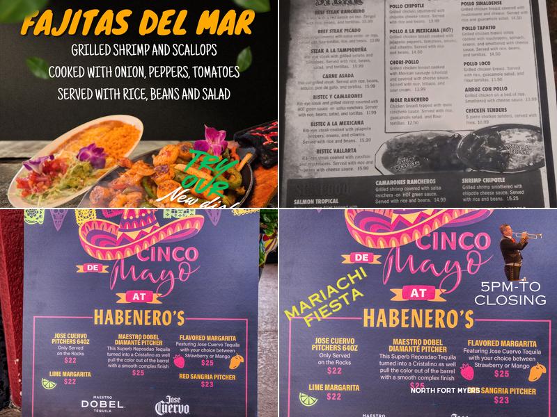 Habaneros Mexican Grill north fort myers Menu