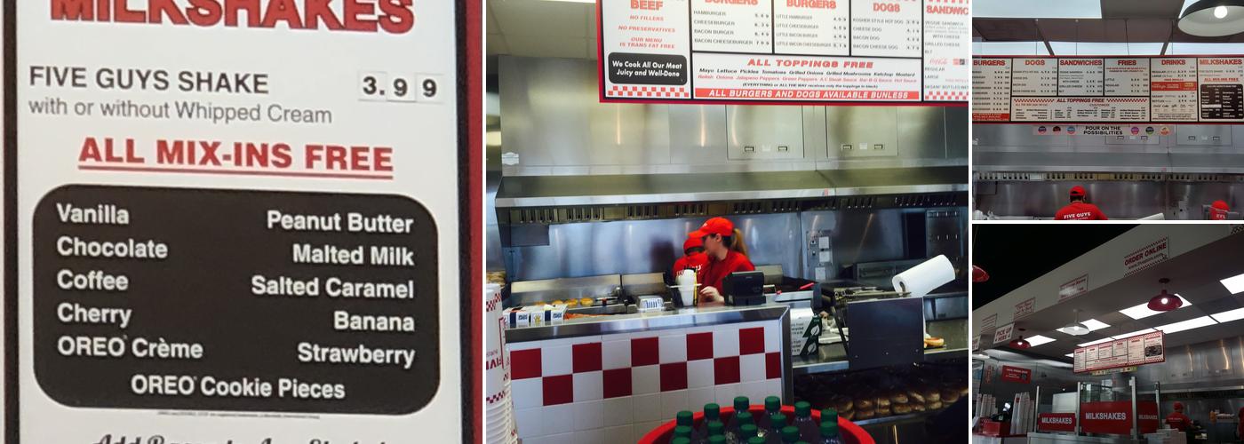 Five Guys Menu