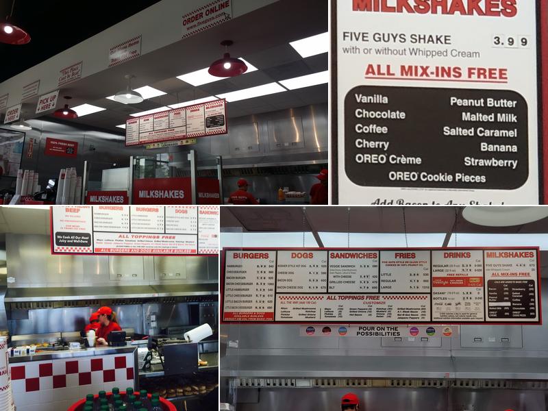 Five Guys Menu