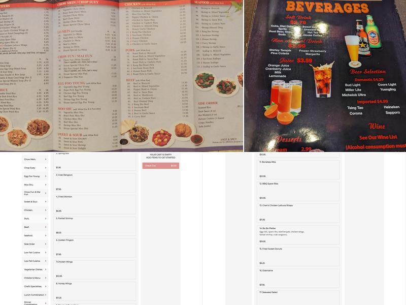 Chen's China Bistro Menu