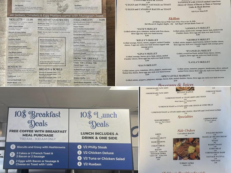 Marko's Diner Menu