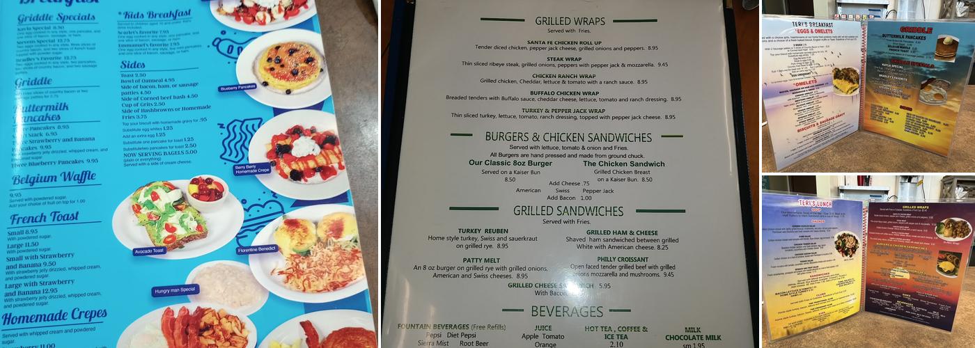 Teri's Diner Menu