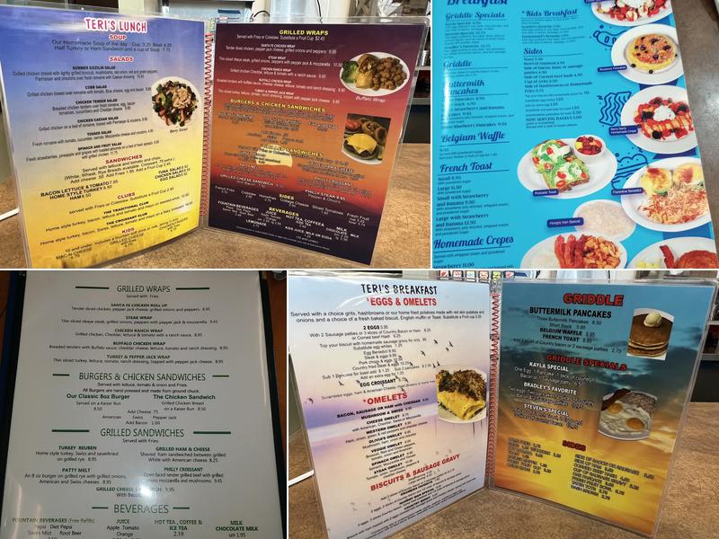 Teri's Diner Menu