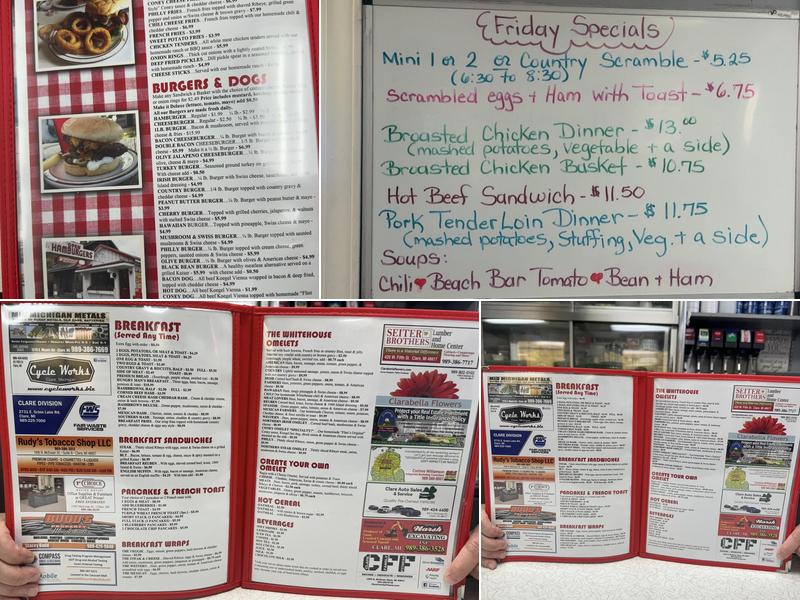 Tip Top Restaurant Menu