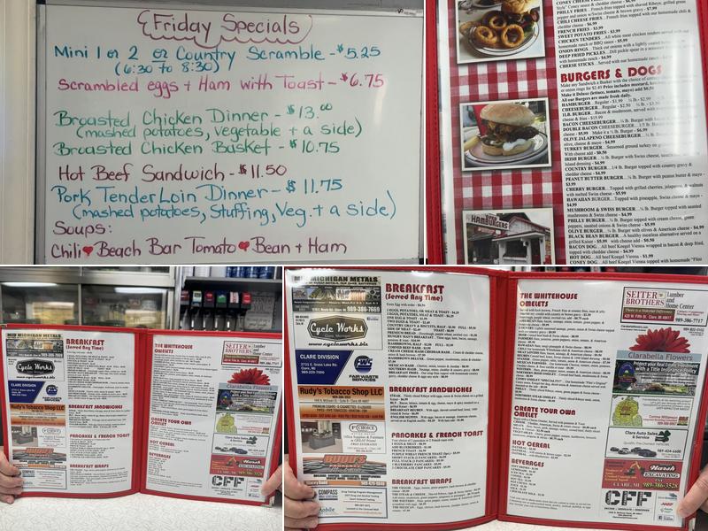 Tip Top Restaurant Menu