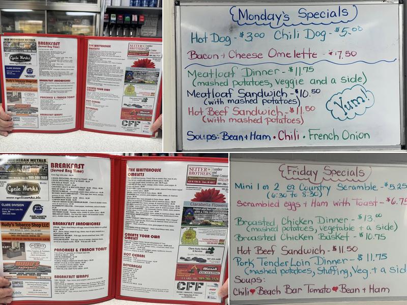 Tip Top Restaurant Menu
