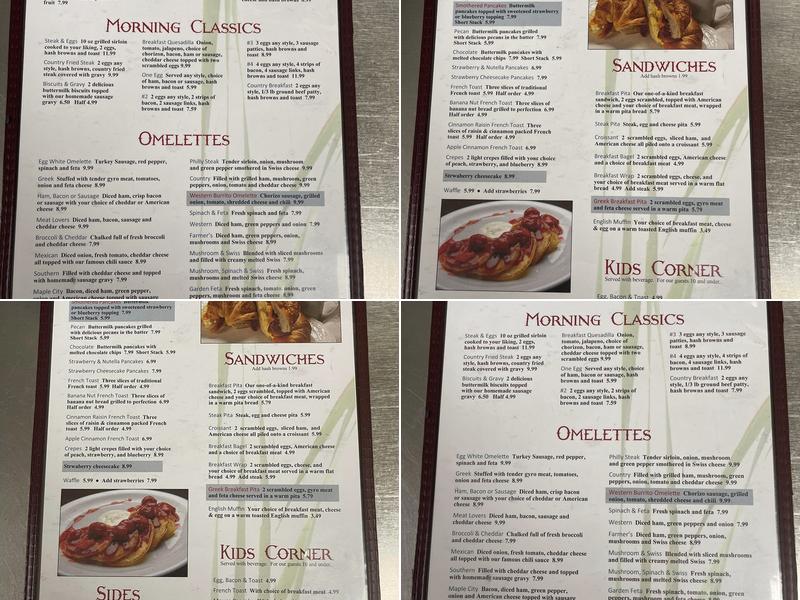 Country Skillet Menu
