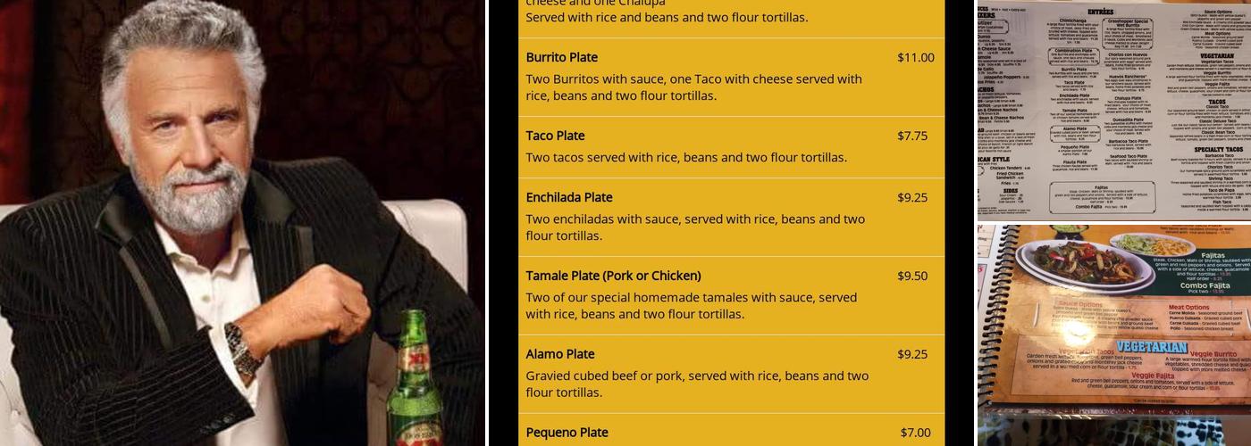 The Grasshopper El Chapulin Inc Menu