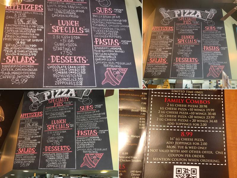 FANTASY Pizza Menu
