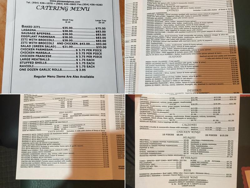 Mario's Pizza and Restaurant Menu