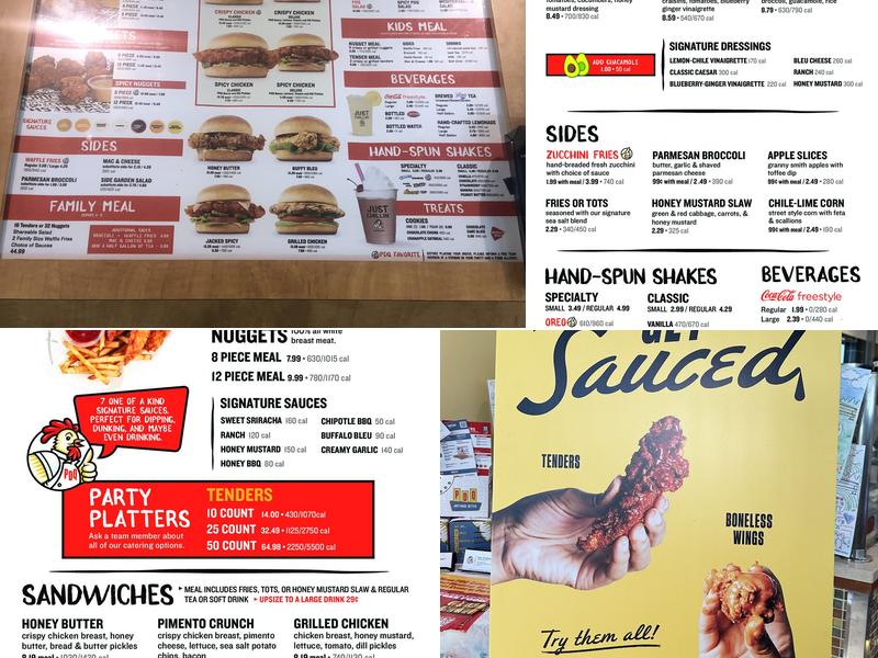 PDQ Chicken Menu