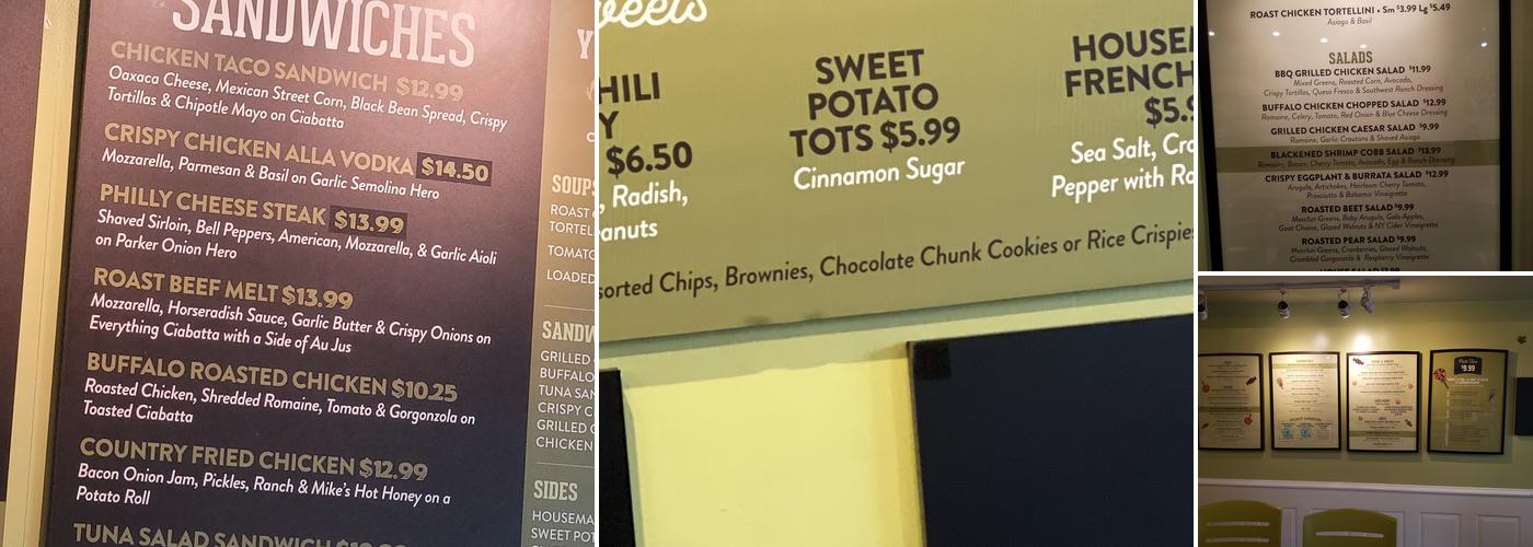 Roast Sandwich House Menu