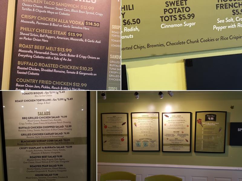 Roast Sandwich House Menu