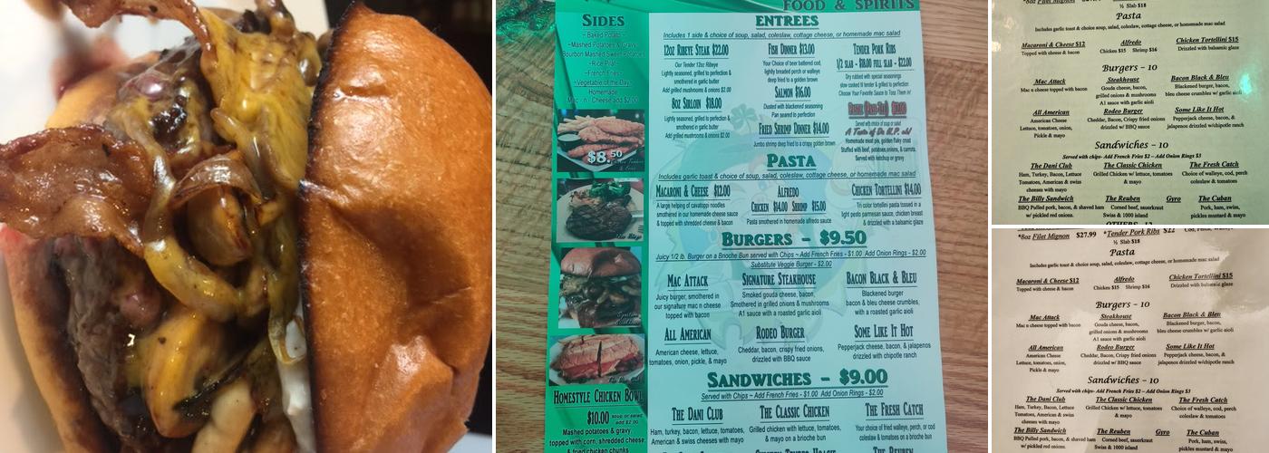 Shea'Nanigans Menu