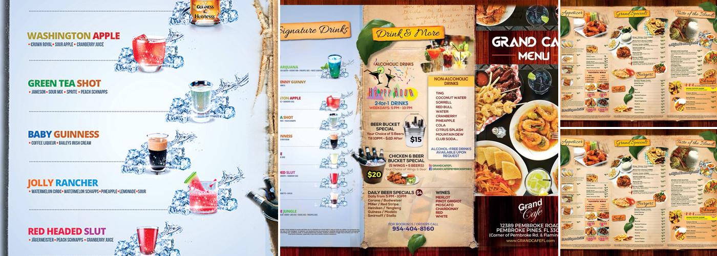 AXIS Restaurant & Lounge Menu