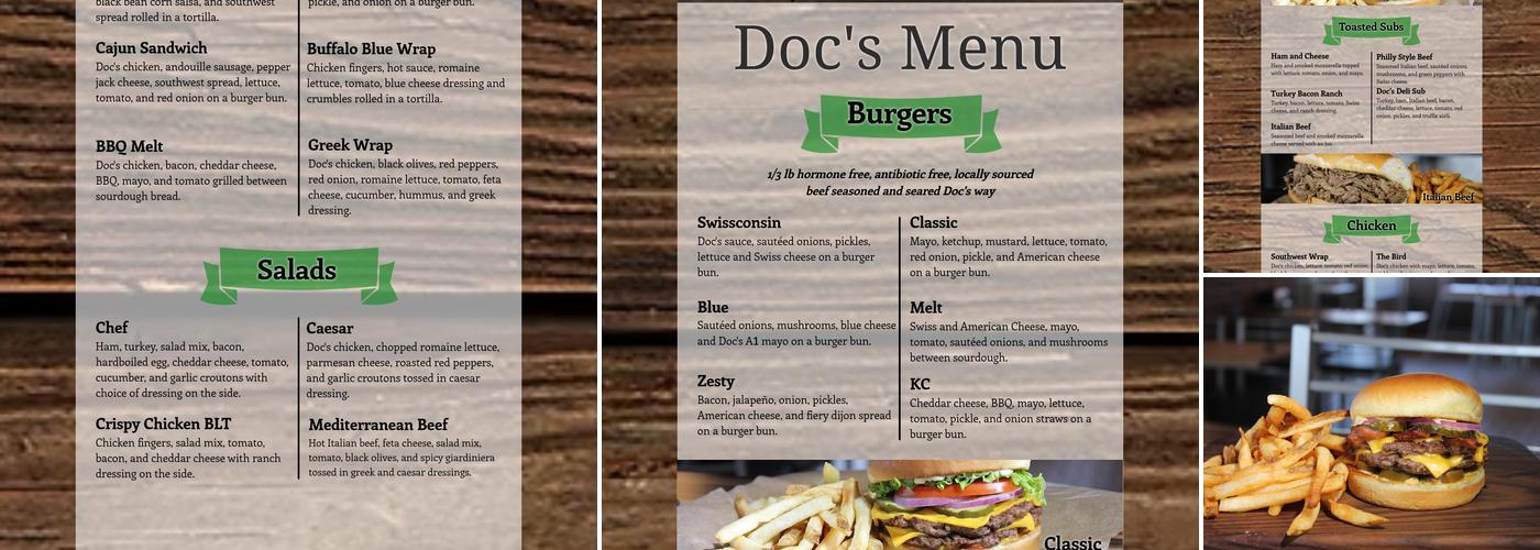 Doc's Menu