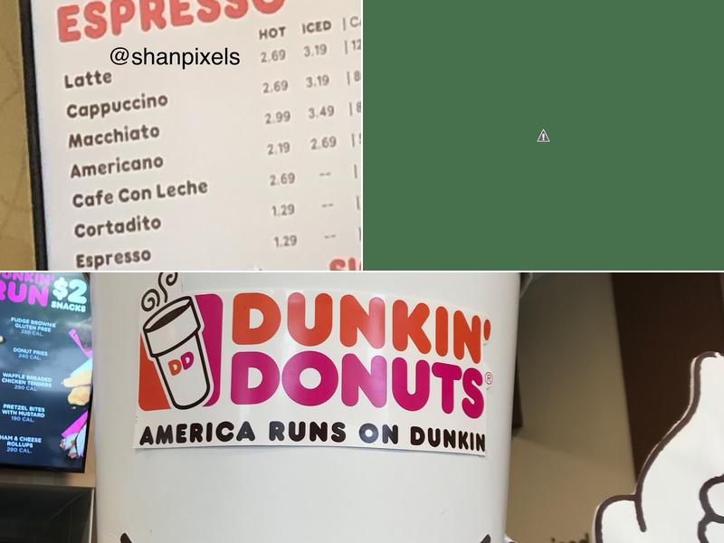 Dunkin' Menu