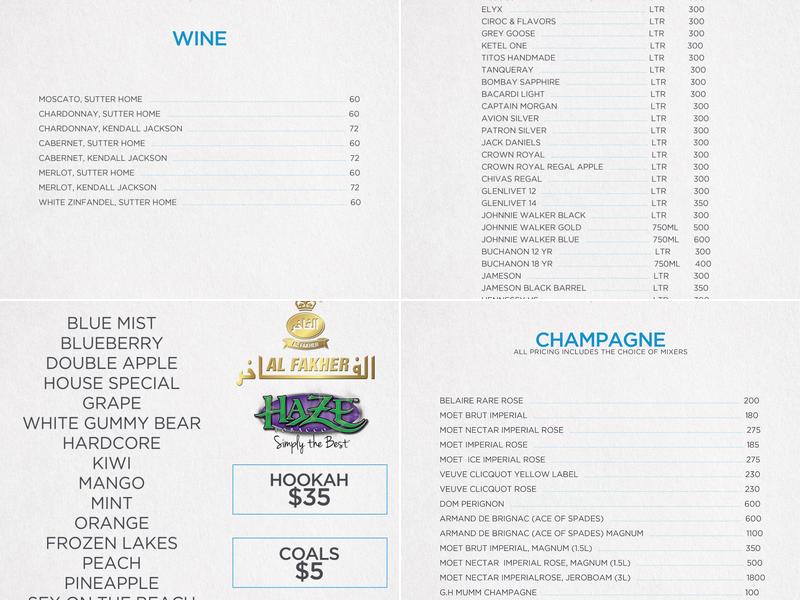 Cafe Iguana Pines Menu