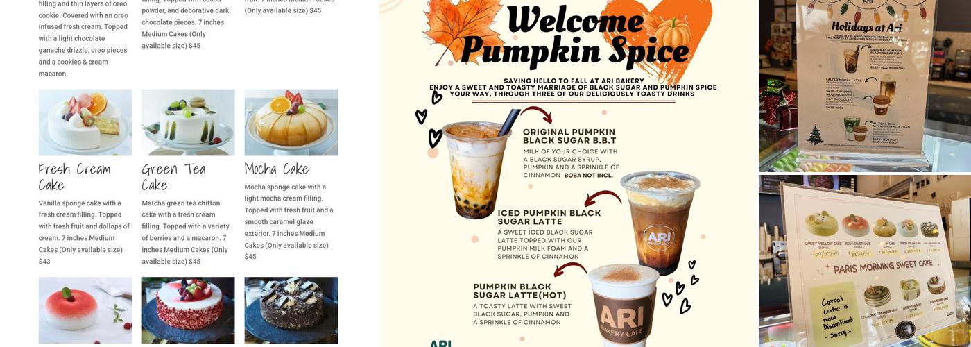 Ari Bakery Cafe Menu