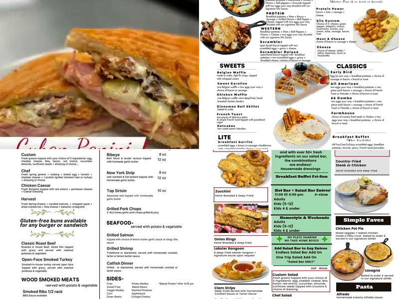 Silo Restaurant Menu
