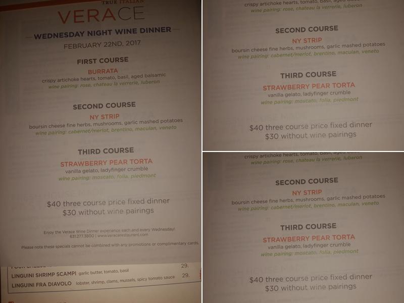 Verace Menu