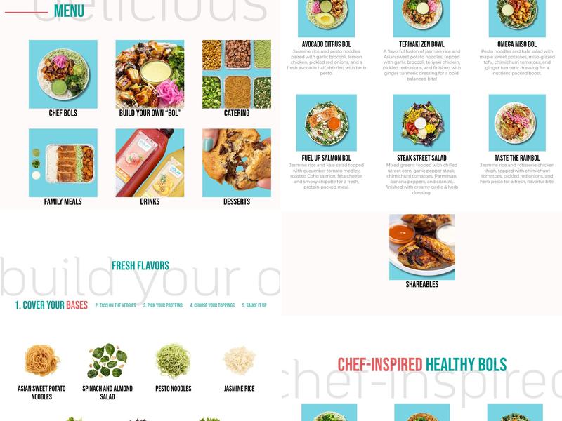 Bolay Fresh Bold Kitchen Menu