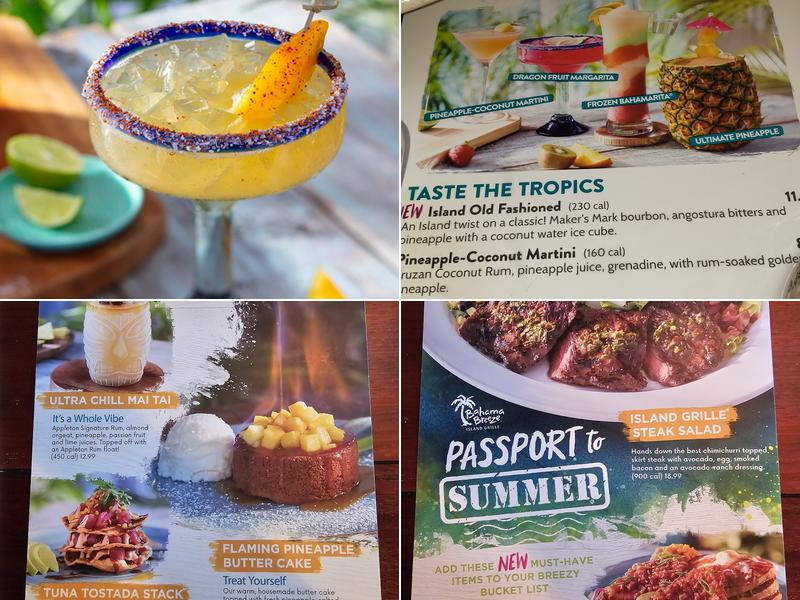 Bahama Breeze Menu
