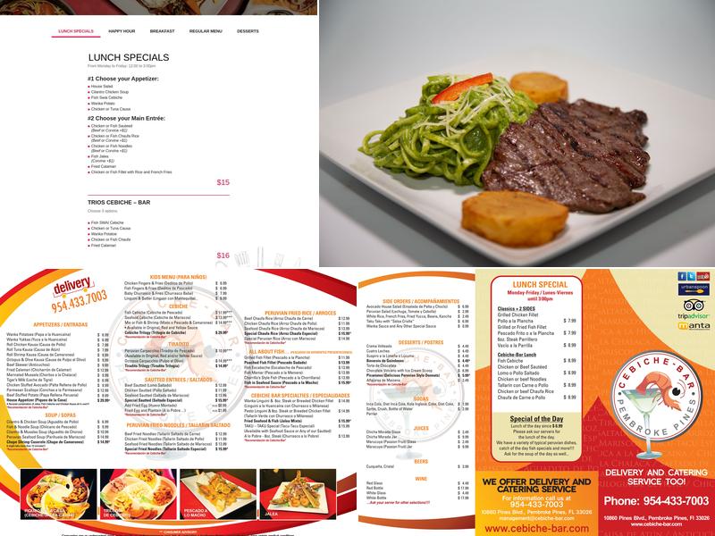 Cebiche-Bar Menu