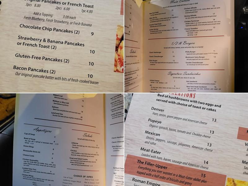 Dita's West Side Pub and Grill Menu