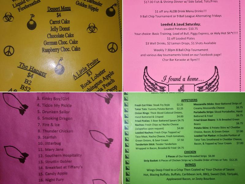 A Little Off Base Menu