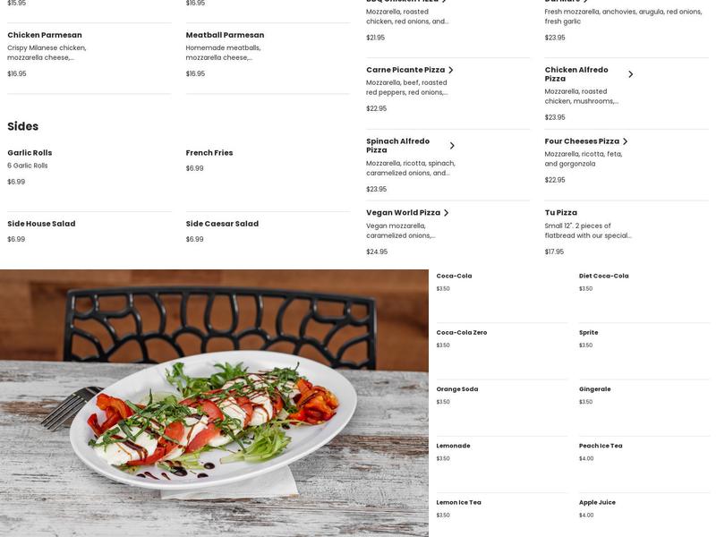 Tu Pizza Menu