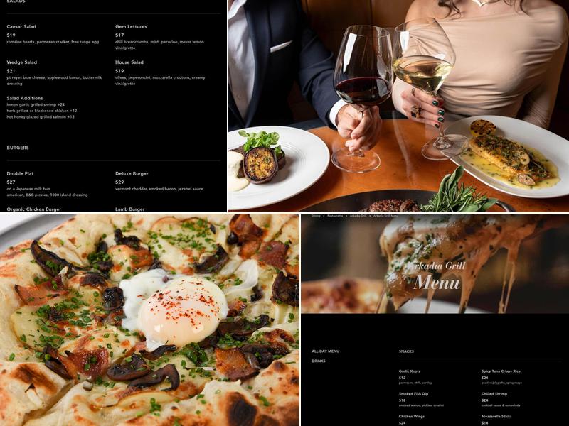 Arkadia Grill Menu
