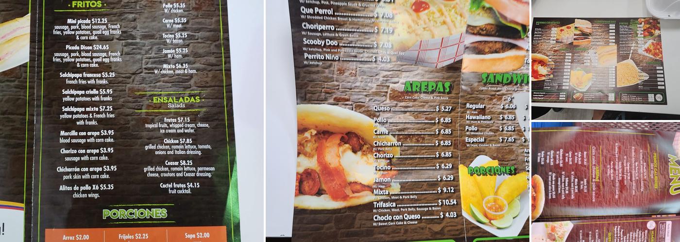 Que Perros Hollywood Menu