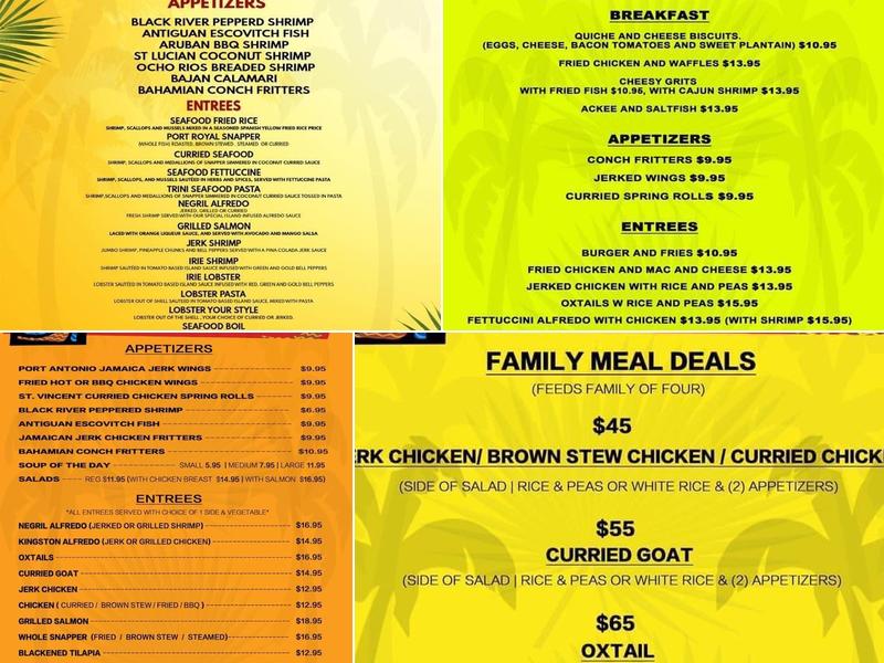 Ginger Bay Cafe Menu