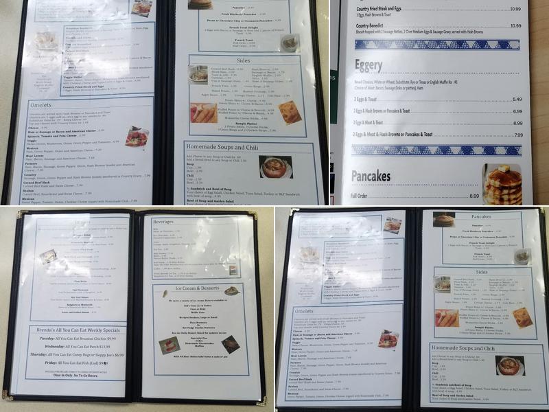 Brenda's Family Dining Menu