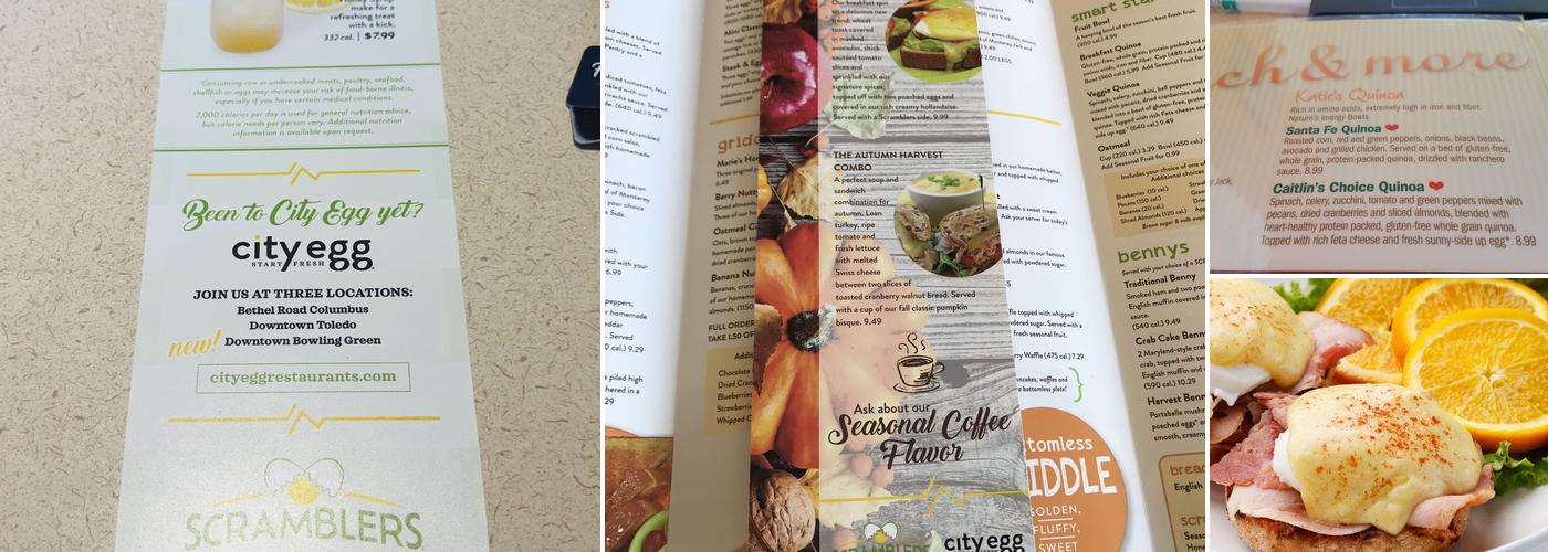 Scramblers Menu