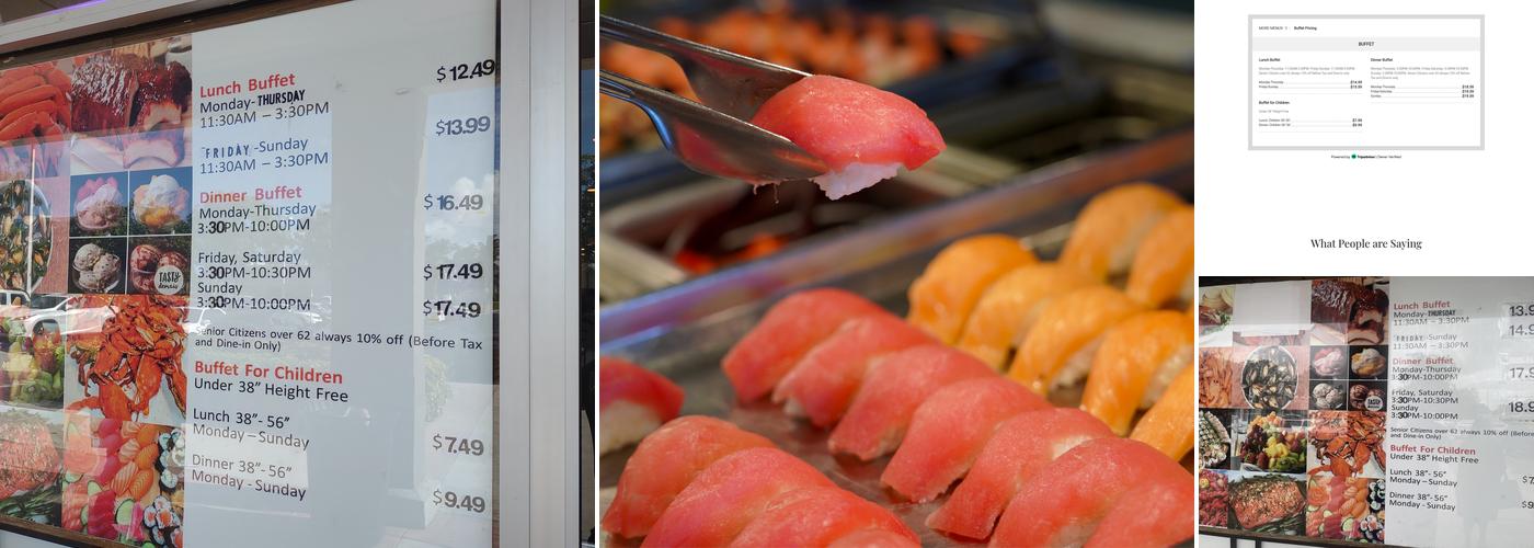 Dynasty Buffet Menu
