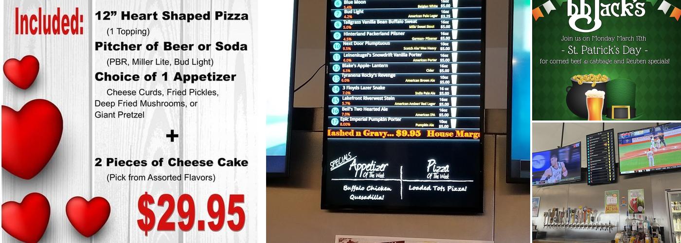 BB Jack's DeForest Menu