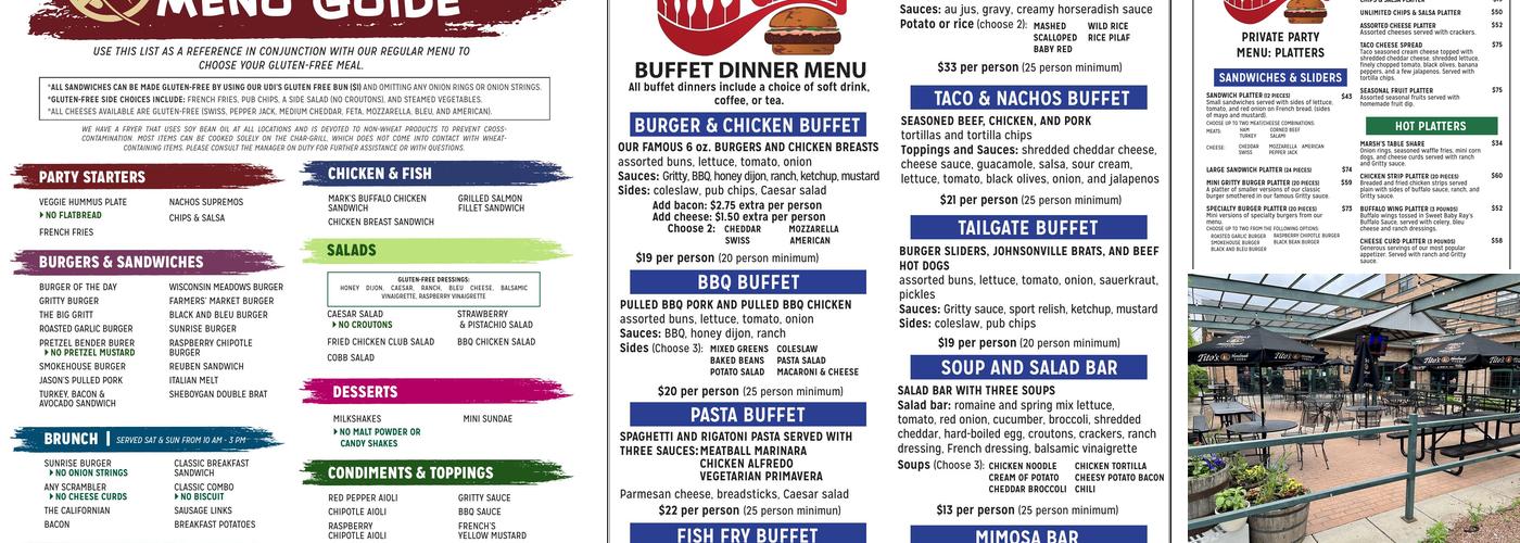 Nitty Gritty-Sun Prairie Menu
