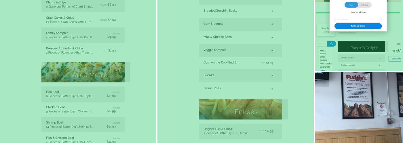 Arthur Treachers Fish & Chips Menu