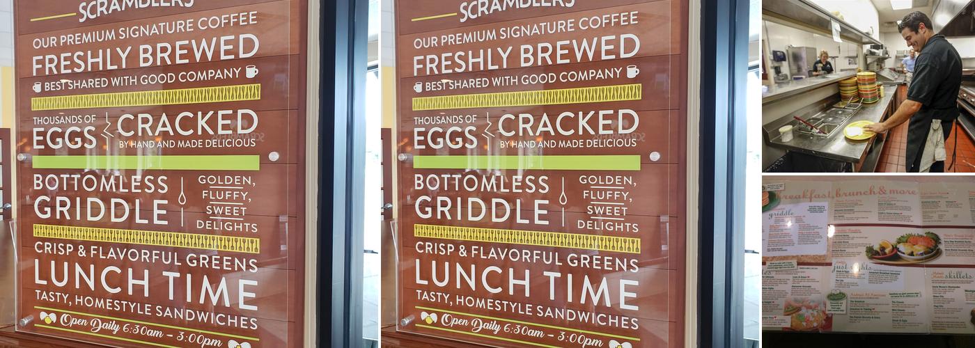 Scramblers Menu