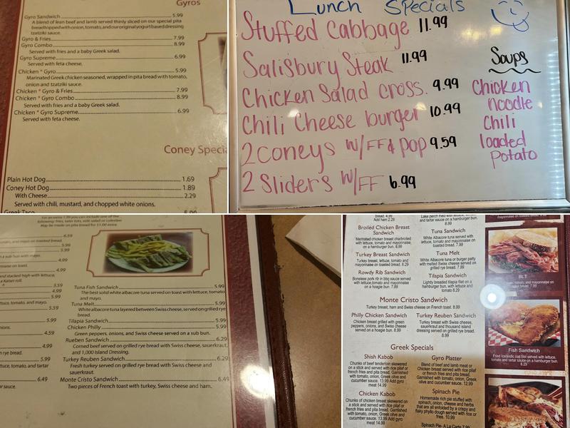 Blissfield Coney Island Menu
