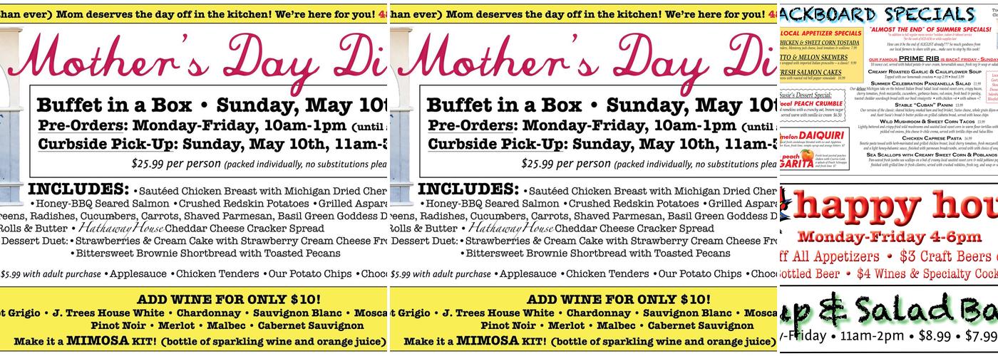 Main Street Stable & Tavern Menu