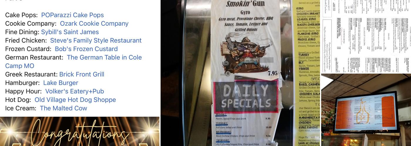 Brick Front Grill Menu