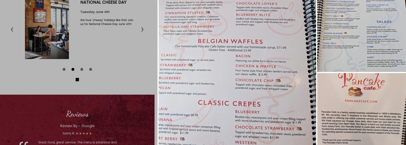 Pancake Café Fitchburg | Breakfast, Brunch, & Lunch Menu