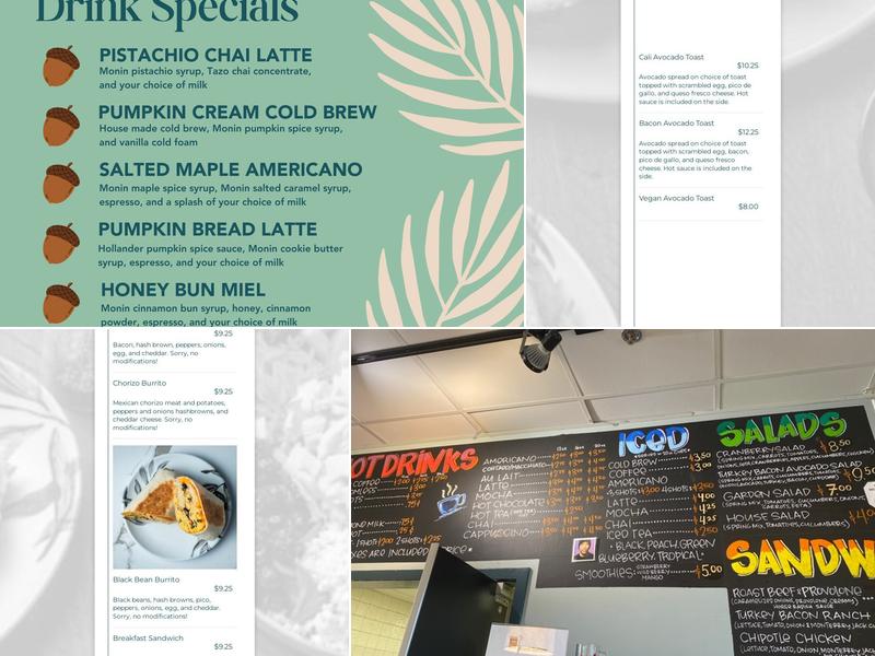 Oasis Café Menu