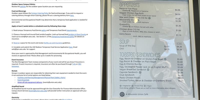 Microcosm Café Menu